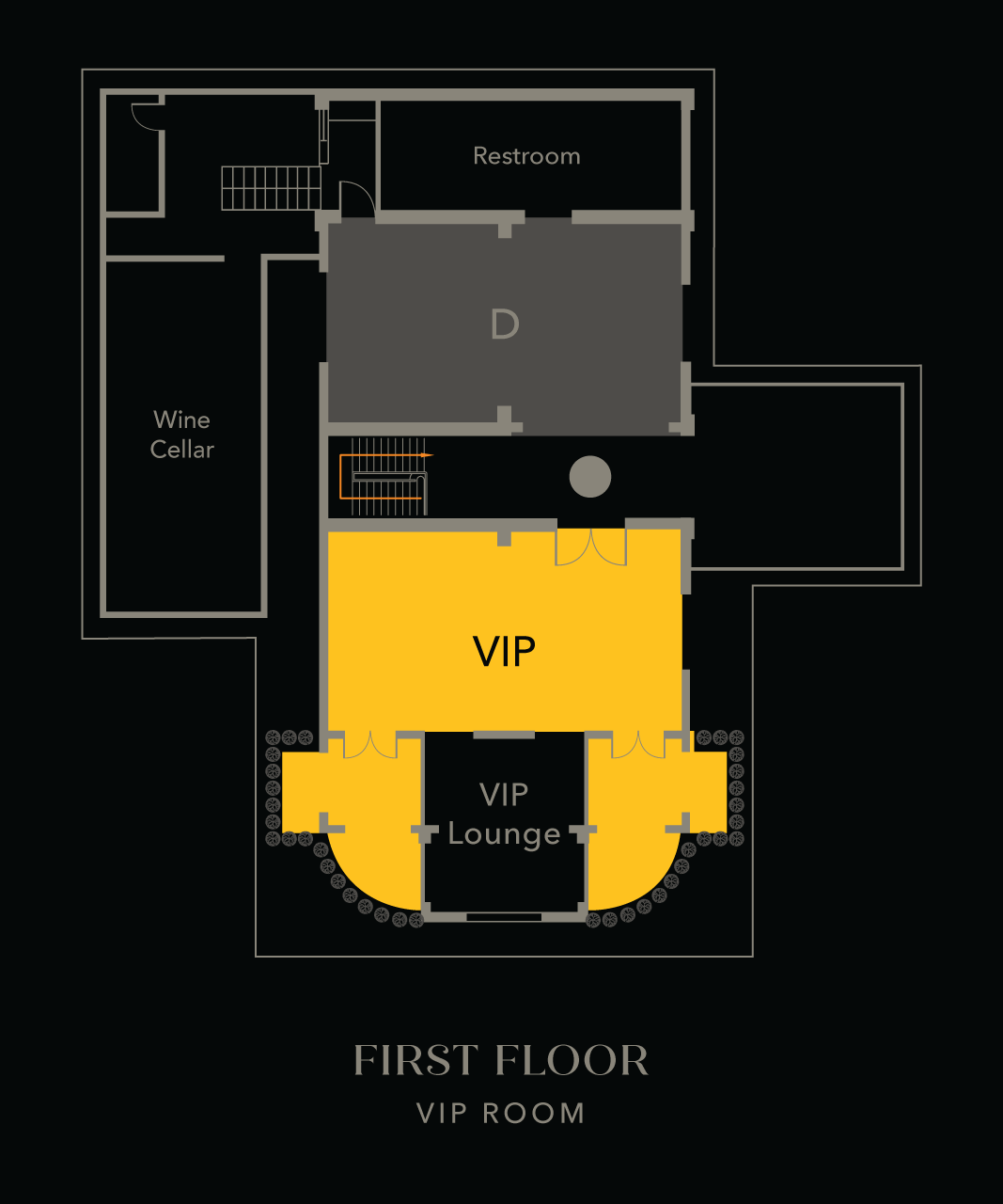 VIP Rooms - First Floor